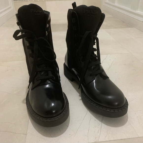 Prada Chocolate Combat Boot (Men) Size 10 - Picture 4 of 13